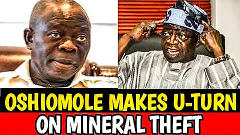 BREAKING: OSHIOMOLE MAKE A U-TURN AFTER BLAMING THE ARMY GENERALS FOR MINERAL THEFT