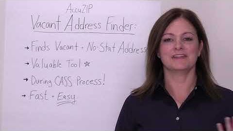Find vacant houses in your address list