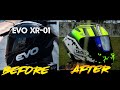 REPAINT PROCESS EVO HELMET to Shoei X-Spirit III TT of REAR THE BARBARIAN