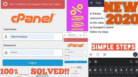 GODADDY Cpanel Mobile!! (Your ip address has changed ) problem solved 100%