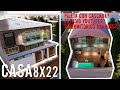 CASA en TERRENO de 8X22 Metros, PISCINA con CASCADA y 3 DORMITORIOS?