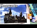 Painting a scene from Harry Potter with Sakura poster colors