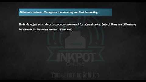 Semester 5- Management  accounting