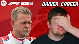 F1 23 CAREER MODE PART 1 - KEVIN MAGNUSSEN HATES ME