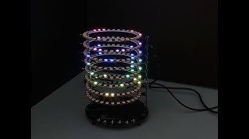 OpenBox WS2812 RGB Cylinder , Part 2/2 ,  Demo Show of Larry.ya