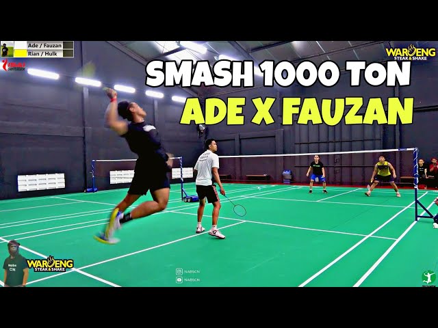 FAUZAN / ADE BAGUS Smasher 1000 Ton Beraksi di Tarung Bebas Badminton IBU KOTA ! class=