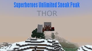 Superheroes Unlimited 5.0: SNEAK PEAK - 'NEW THOR MECHANICS' (Minecraft Mod)