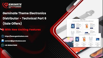 Geminate Theme Electronics Distributor - Technical Part 6 (Sale Offers)