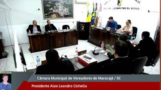 12º Sessão Ordinária da Câmara de Vereadores de Maracajá-SC