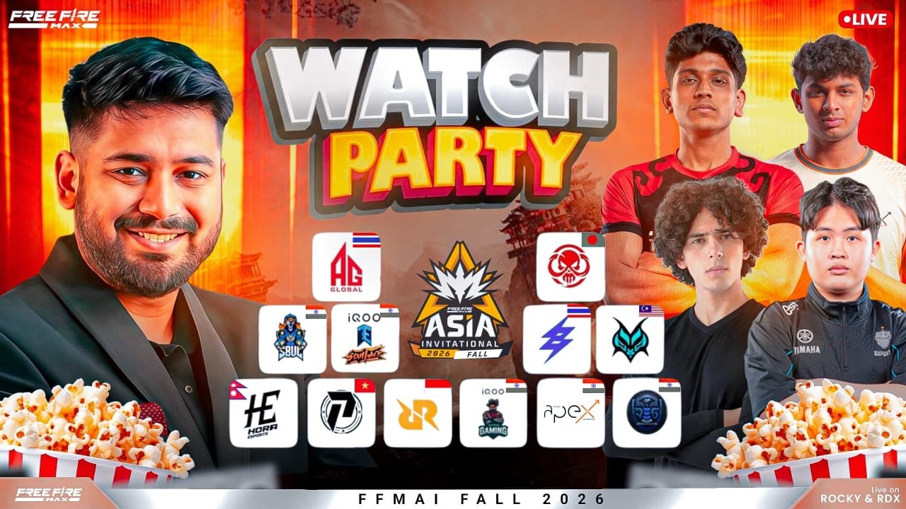 FFMAI 2026 Fall | Main Stage Day 1 | Group A x C🔥 #freefiremax #totalgaming #rockyrdx