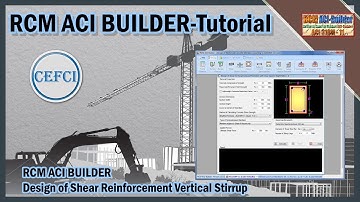 RCM ACI BUILDER Design of Shear Reinforcement Vertical Stirrup
