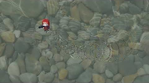 Testing a water ripples shader using Godot 3.0