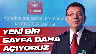 TÜRKİYE BELEDİYELER BİRLİĞİ BAŞKANLIĞI SEÇİMİ SONRASI TEŞEKKÜR KONUŞMAM