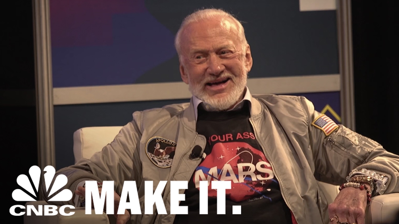 Buzz Aldrin Says Elon Musk's Plans For Mars Have One Big Problem | CNBC Make It.