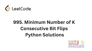 Leetcode 995. Minimum Number of K Consecutive Bit Flips Python Solution