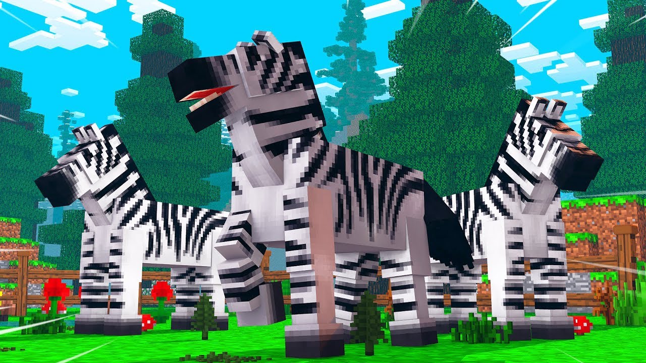 Minecraft FAMILIA DE ZEBRAS!! 10 ACE VENTURA ‹ DONAT3LO › YouTube