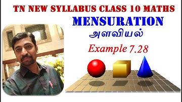 TN 10th Std Maths Tamilnadu New Syllabus Chapter 7 Mensuration Example 7.28