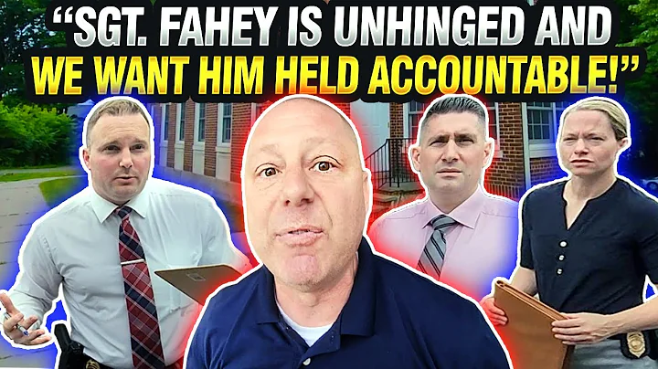 Submitting Internal Affairs Complaint Against Unhinged CT. State Police Sgt. Bryan Fahey (Follow Up)