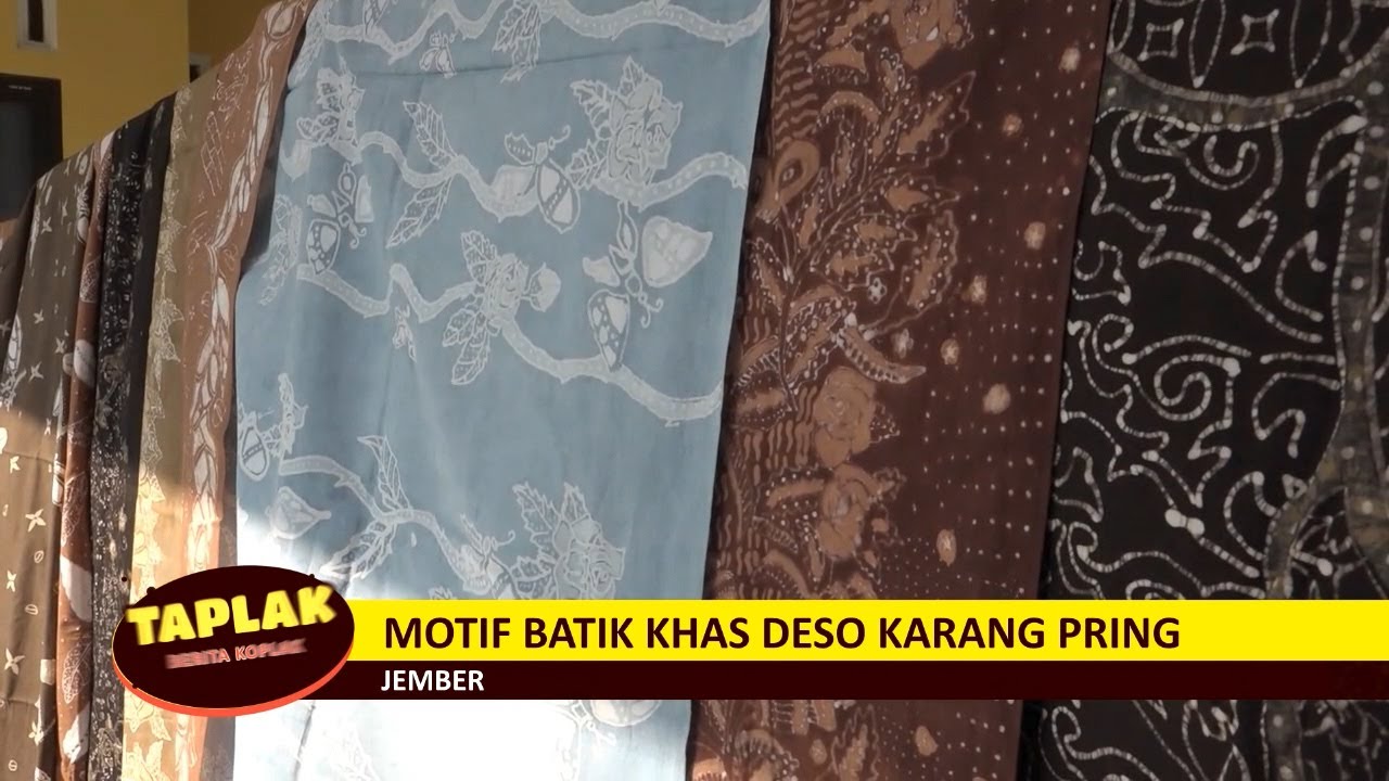 Motif Batik  Khas Deso Karang  Pring YouTube