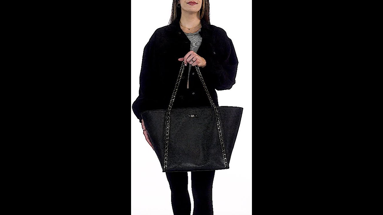 Michael Kors Westley Large Pebbled Leather Chain-Link Tote Bag