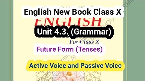 Unit 4.3. Language Practice. (Exercises 1 to 7 solved) Future Tense and Voices. (English X)