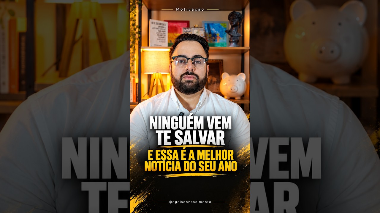 "Ninguém vem te salvar" — por que isso liberta suas finanças |  Geison Nascimento