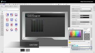Gradient Rectangle Grid - HMI solution from IOT