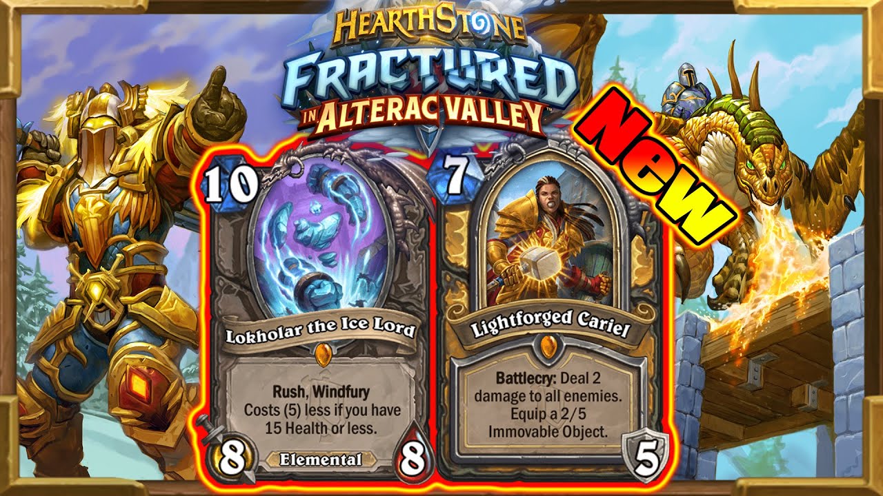 New Big Paladin! Hero Card Lightforged Cariel Seems Strong Fractured in  Alterac Valley | Hearthstone - Hearthstone Decks