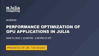 Performance Optimization of GPU Applications in Julia