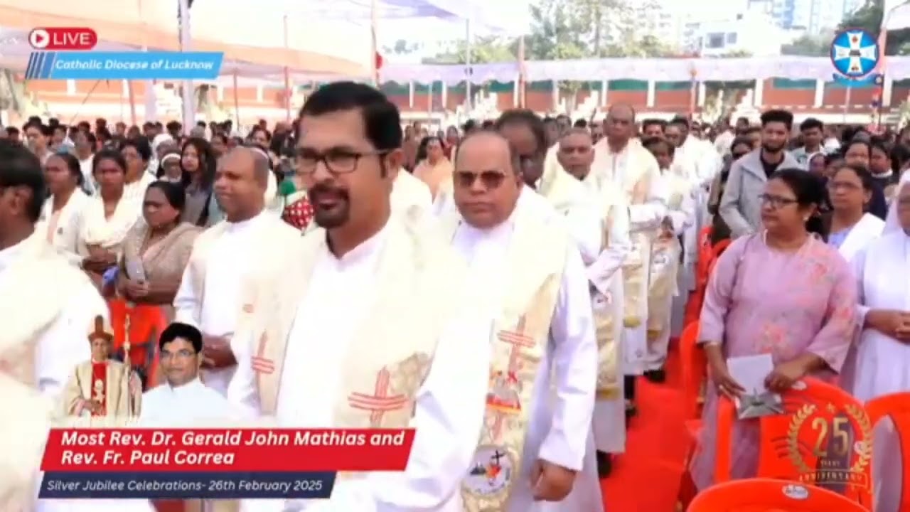 Enterance dance//Silver jubilee Celebration of Most Rev. Bishop Gerald john Mathias lucknow diocese