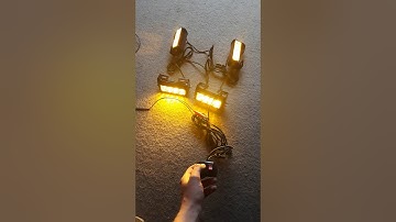 4 x 4 led amber emergancy/recovery lights 12/24v