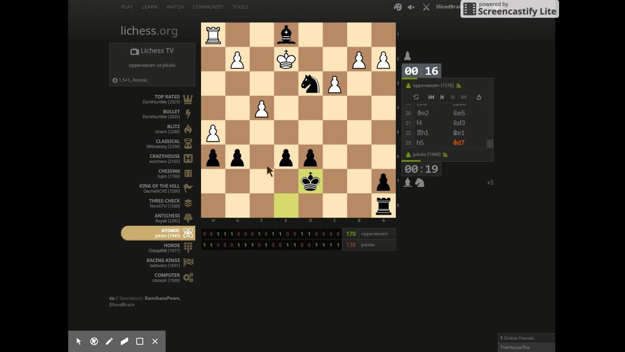 Antichess TV (Lichess.org) 100 - YouTube