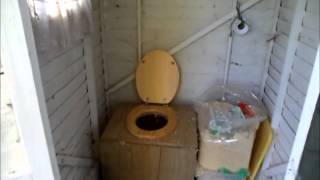 Outdoor toilet in the orchard + toilet twinning