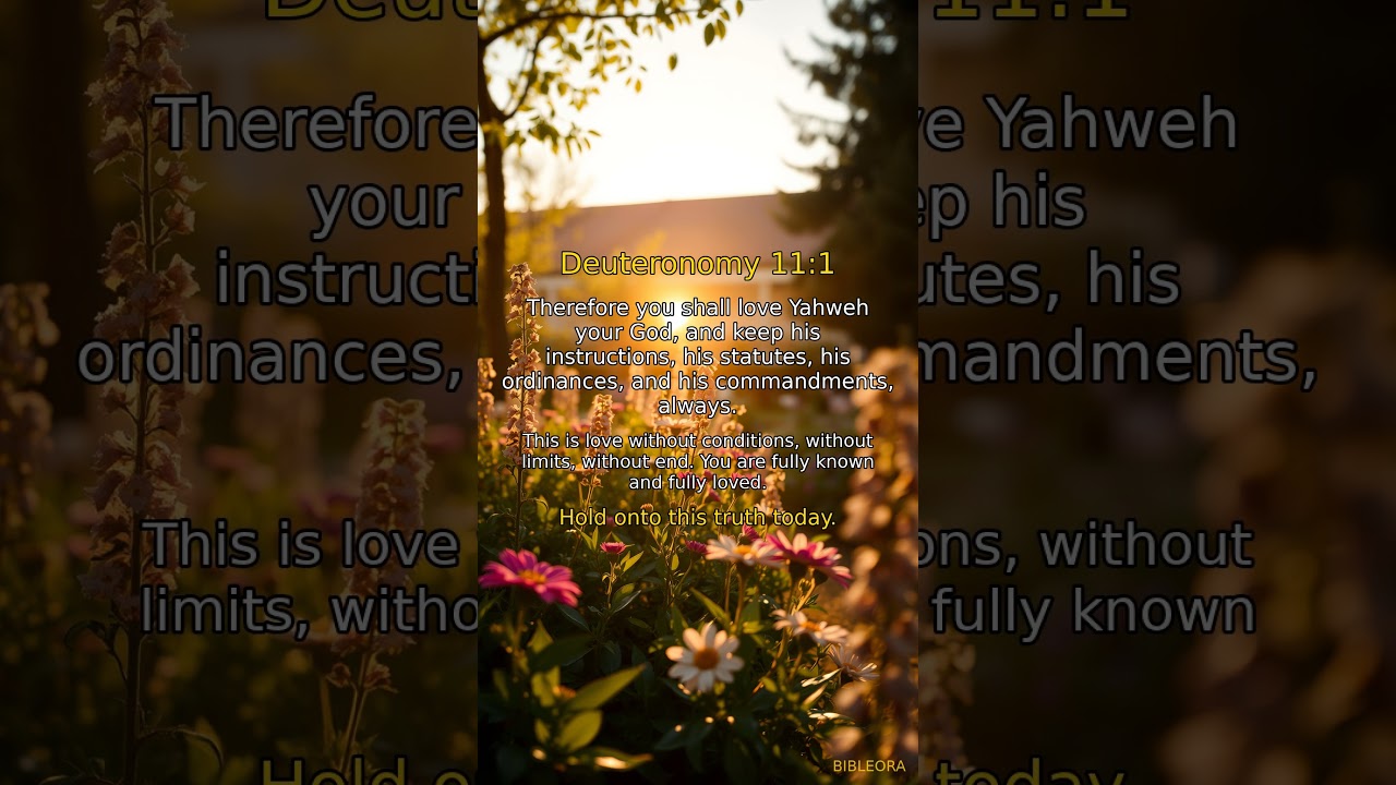 🙏 GOD'S WORD: God's Love | Deuteronomy 11:1 #shorts