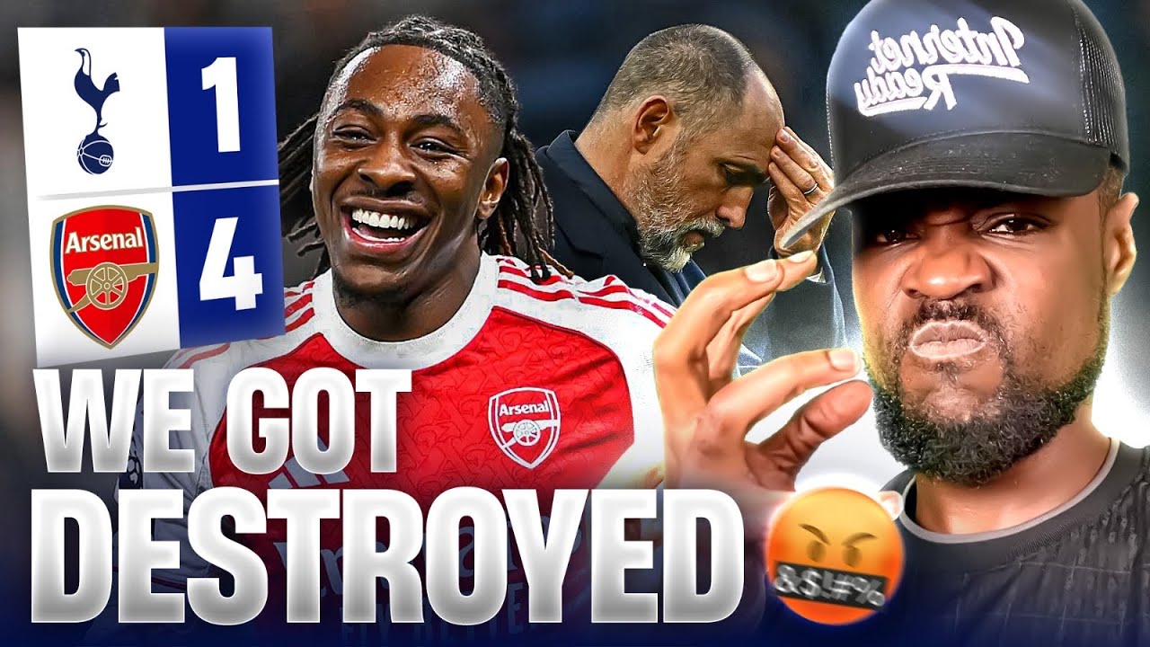 WE GOT DESTROYED AGAIN 😡🤬 Tottenham 1-4 Arsenal EXPRESSIONS REACTS 