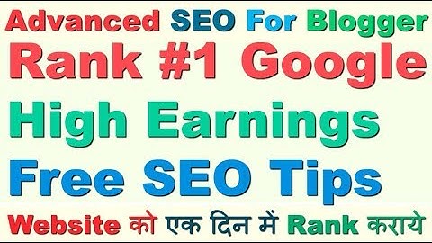 ADVANCED SEO TIPS AND TRICKS FOR BLOGGER AND WORDPRESS IN 2019 | FULL ADVANCED SEO FOR BLOGGER 2019