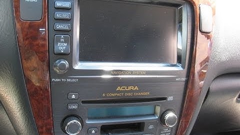 How to Remove Navigation DVD Player from Acura MDX 2004 for Repair.