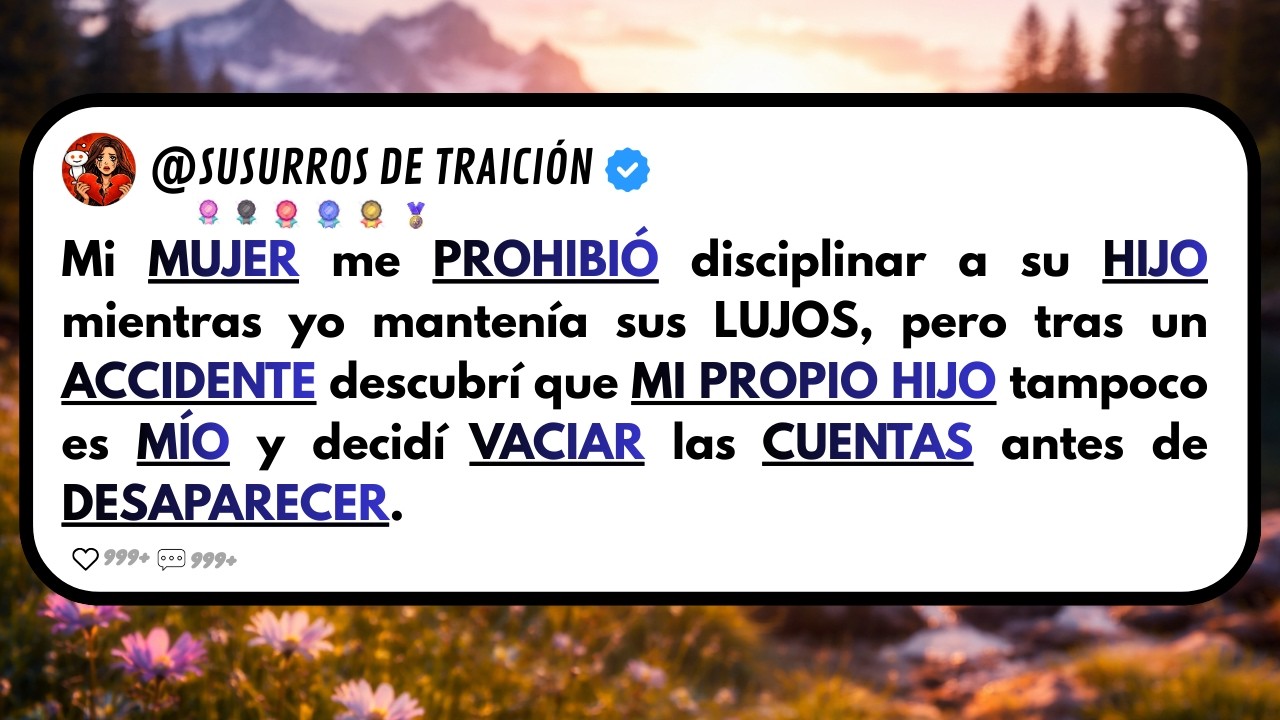 Mi MUJER me PROHIBIÓ disciplinar a su HIJO mientras yo mantenía sus LUJOS, pero tras un ACCIDENTE de