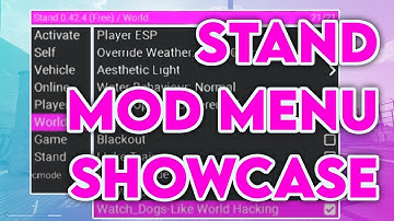 STAND MOD MENU SHOWCASE | GTA ONLINE (BEST MOD MENU?!?!?!?)