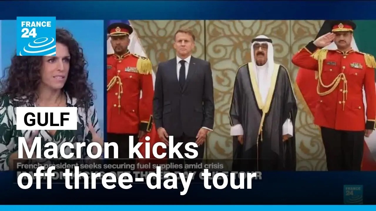 Macron kicks off three-day Gulf tour, seeks securing fuel supplies amid crisis • FRANCE 24 English
