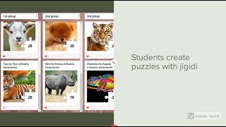 Students create puzzles with jigidi