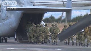 コロナ禍の日米訓練公開　米軍オスプレイに陸自搭乗(2020年12月15日)