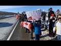 Trucker convoy passes through Rigaud on way to Ottawa