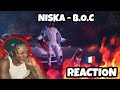 AMERICAN REACTS TO FRENCH RAP! Niska - B.O.C #KeDuSal 1