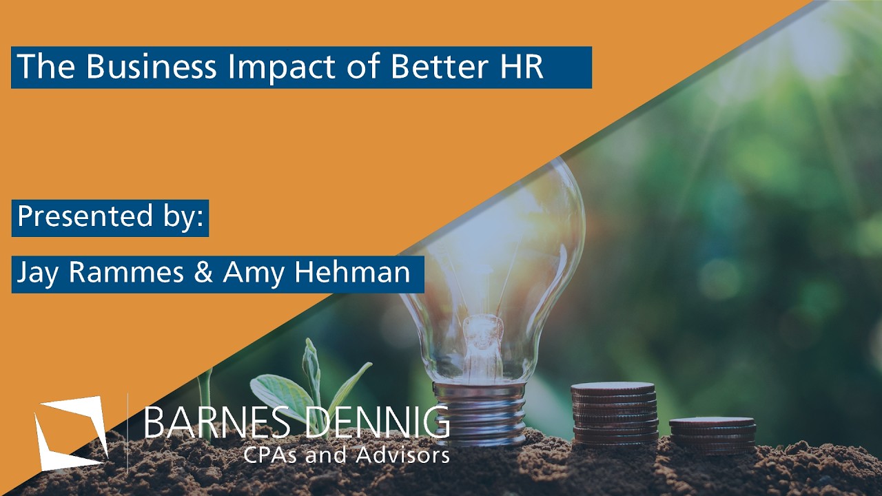 The Business Impact of Better HR