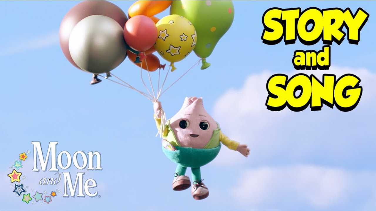 Let's play with BALLOONS 🎈STORY and SONG 🎶 MOON and ME 🌙 Calming Bedtime Stories for Kids