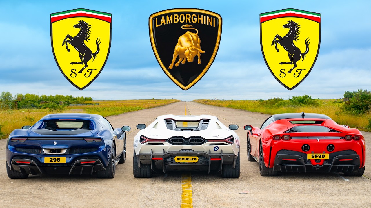 WYŚCIG: Lamborghini Revuelto v Ferrari 296 & SF90