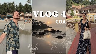 Vlog 4 | North Goa ➡️ South Goa | Fontainhas | Palolem Beach | Cows, Cats and cricket match | 🇮🇹🇮🇳