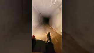 Racing Toy Cars Inside an Underground Tunnel