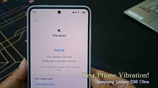 How to Test Your Phones Vibration on Samsung Galaxy S26 Ultra